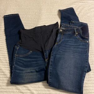 2 pair maternity jeans